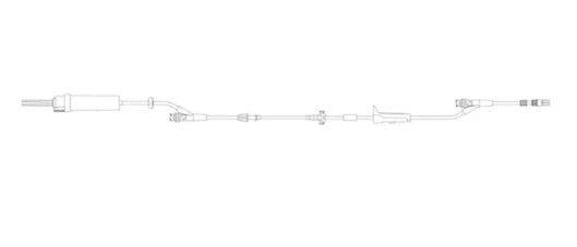 Becton Dickinson (BD) BD 2424-0007 Infusion Set Needle-Free Valves 125" Length 20 Drops Supplies reLink Medical