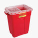 Becton Dickinson (BD) BD 305344 Sharps Collector 8 Qt Clear Top Funnel Cap Red Supplies reLink Medical
