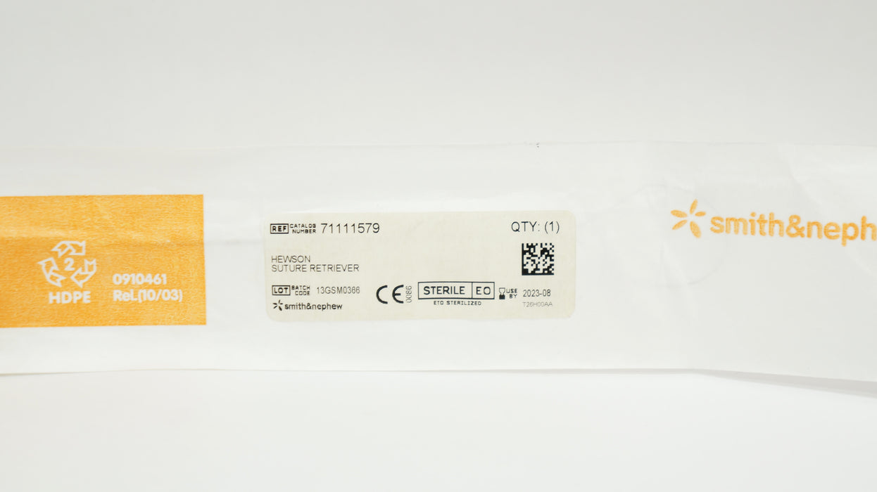Smith & Nephew, Inc. Smith & Nephew Inc. 71111579 Suture Retriever Hewson 10.1in Supplies reLink Medical