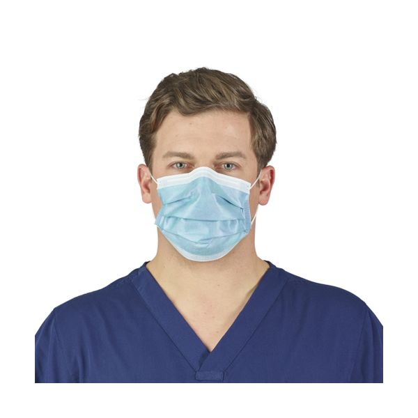 O&M Halyard O&M Halyard 47569 Level 3 Earloop Mask Anti-Fog Blue 500/cs Supplies reLink Medical