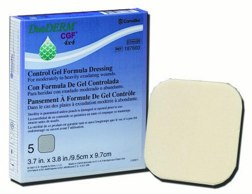 Convatec Convatec 187658 Hydrocolloid Dressing Square 4" x 4" Sterile Supplies reLink Medical