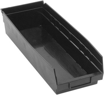 Quantum Medical Quantum Medical QSB114BK Shelf Bin 23 5/8" x 8 3/8" x 4" Black Supplies reLink Medical