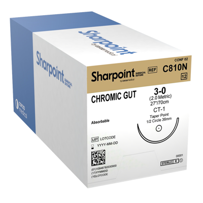 Surgical Specialties Corporation Surgical Specialties Corporation C810N 3-0 Chromic Gut Suture Supplies reLink Medical