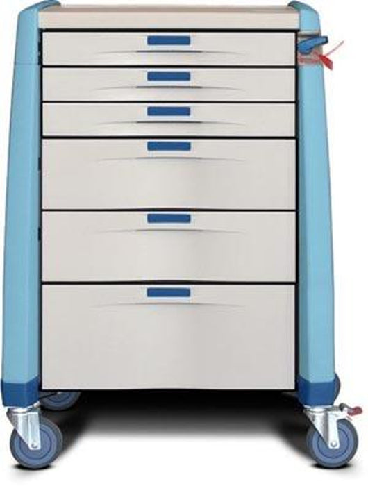 Capsa Healthcare Capsa Healthcare AM10MC-LCD-C-DR321 Standard Cart 43" H X 24" D X Medical Furniture reLink Medical