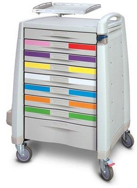 Capsa Healthcare Capsa Healthcare AM10MC-LCB-A-DR131 Standard Cart 43" H X 24" D X Medical Furniture reLink Medical