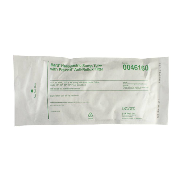 Bard Medical Bard Medical 0046160 Tube with PREVENT Anti-Reflux Filter 16FR 48" Supplies reLink Medical