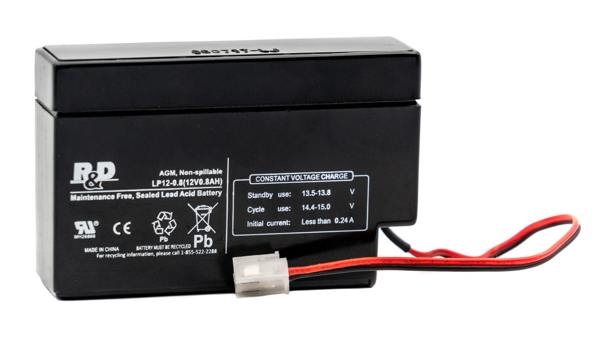 R&D Batteries R&D Batteries 12 Volt 0.8Ah SLA Battery Batteries reLink Online