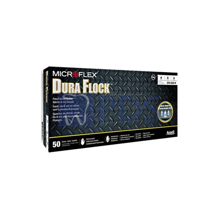 Ansell Ansell DFK-608-XXL Flock-Lined Industrial Grade Nitrile Gloves Supplies reLink Medical