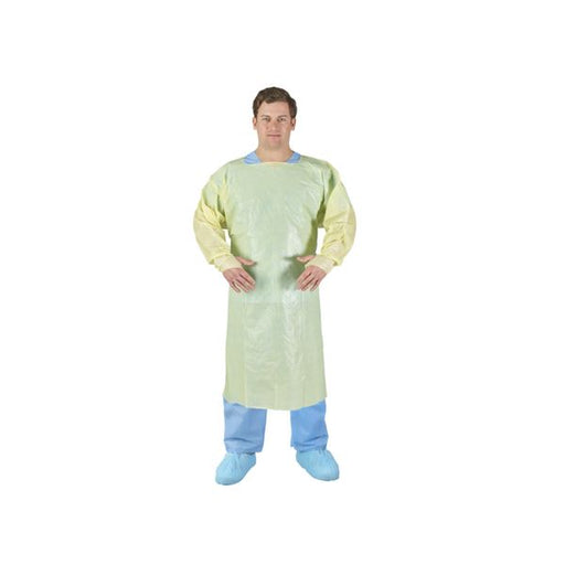 O&M Halyard O&M Halyard 47003 Gown Over-the-Head Poly-Coated Fluid Resistant Supplies reLink Medical
