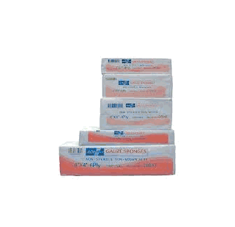 ADI Medical 20847 Gauze Sponge Non-Woven 4" x 4" 6-Ply Slit