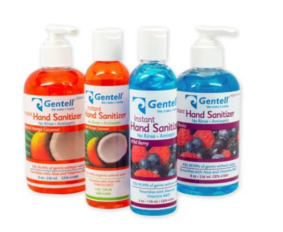 Gentell Gentell GEN-41040 Instant Hand Sanitizer 4oz Bottle Mango Coconut Supplies reLink Medical