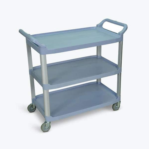 Luxor Luxor SC13-G Serving Cart Three Shelves Gray Polypropylene Supplies reLink Medical