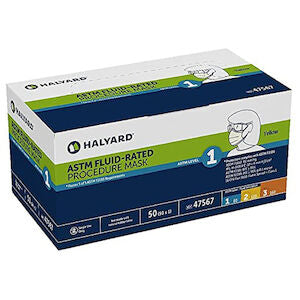 O&M Halyard O&M Halyard 47567 Level 1 Earloop Mask Yellow Supplies reLink Medical