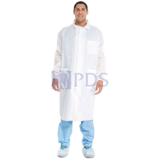 O&M Halyard O&M Halyard 10048 Lab Coat Blue XL Supplies reLink Medical