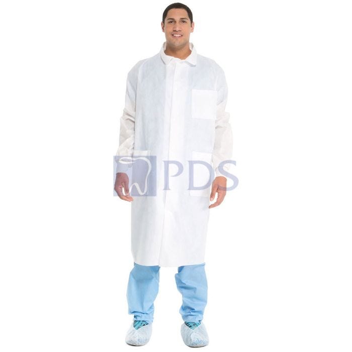 O&M Halyard O&M Halyard 10048 Lab Coat Blue XL Supplies reLink Medical