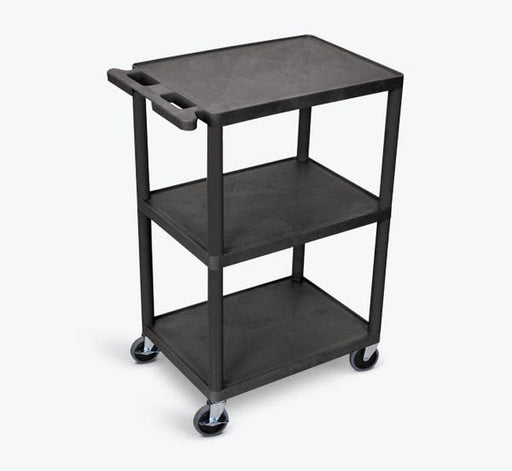 Luxor Luxor HE42-G Cart Three Shelves Foam Plastic Gray 24"W x 18"D x Supplies reLink Medical