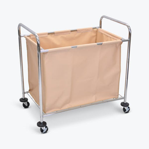 Luxor Luxor HL14 Laundry Cart Steel Frame Canvas Bag Rolling 38.5"W x Supplies reLink Medical