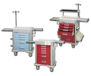 Lakeside Manufacturing, Inc. Lakeside Manufacturing Inc. P-630-B-2R Hybrid Cart 6 Drawer Drawer Medical Furniture reLink Medical