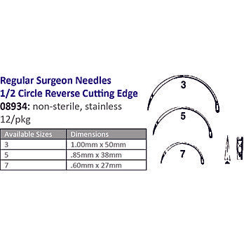 Cincinnati Surgical Company Cincinnati Surgical Company 08934-5 Suture Needle Size 5 Regular Supplies reLink Medical