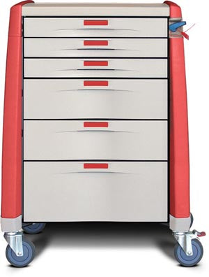 Capsa Healthcare Capsa Healthcare AM10MC-ER-C-DR131 Standard Cart 43" H X 24" D X 31" Medical Furniture reLink Medical