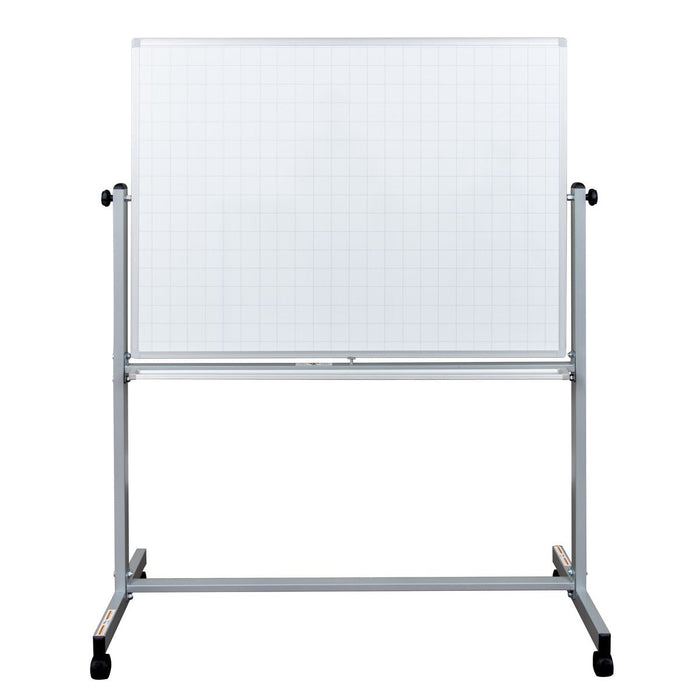 Luxor Luxor MB4836LB Magnetic Whiteboard Double-Sided Ghost Grid 48"W x Supplies reLink Medical
