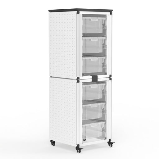 Luxor Luxor MBS-STR-12-6L Storage Bin Cabinet 2Stacked Modules Holds 6 Supplies reLink Medical