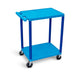 Luxor Luxor HE32-BU Cart Two Shelves Foam Plastic Blue 24"W x 18"D x Supplies reLink Medical