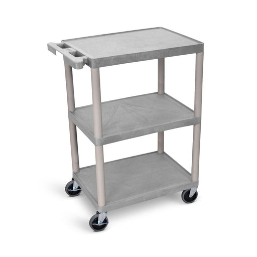 Luxor Luxor HE34-G Cart Three Shelves Foam Plastic Gray 24"W x 18"D x Supplies reLink Medical
