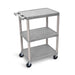 Luxor Luxor HE34-G Cart Three Shelves Foam Plastic Gray 24"W x 18"D x Supplies reLink Medical