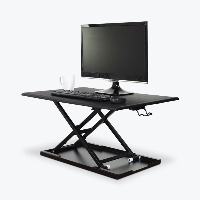 Luxor Luxor CVTR32-BK Pneumatic Adjustable Desktop Desk 32" Overall: 29" Supplies reLink Medical