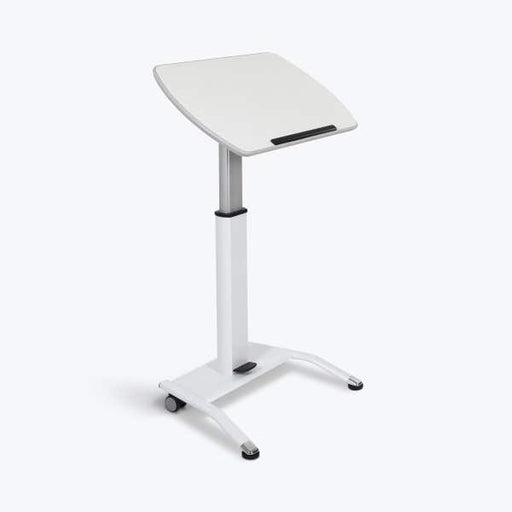 Luxor Luxor LX-PNADJ-WH Pneumatic Adjustable-Height Lectern Mobile Supplies reLink Medical