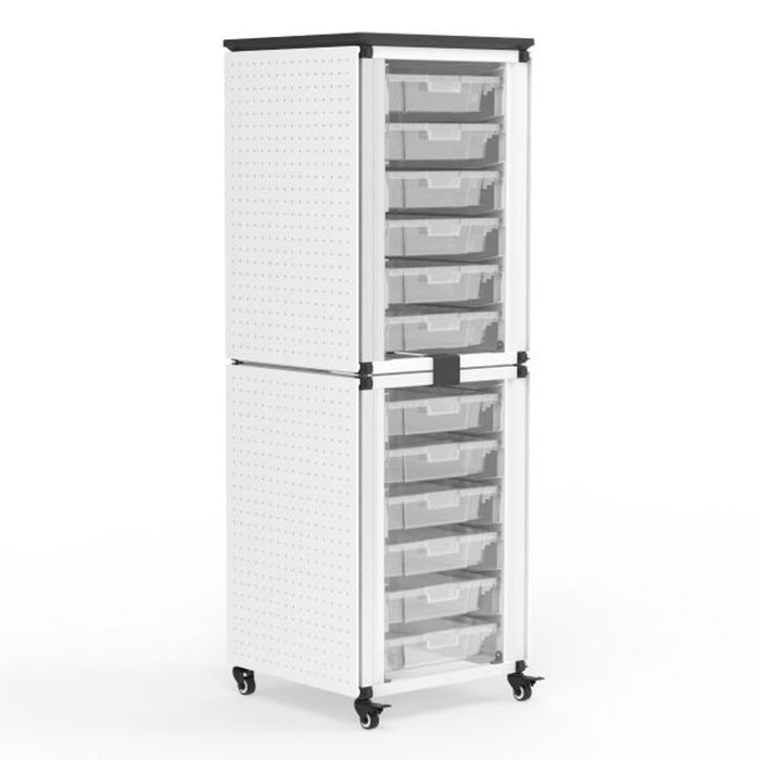 Luxor Luxor MBS-STR-12-12S Storage Bin Cabinet 2Stacked Modules Holds Supplies reLink Medical