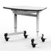Luxor Luxor MBS-DESK Height-Adjustable Trapezoid Student Desk with Drawer Medical Furniture reLink Medical