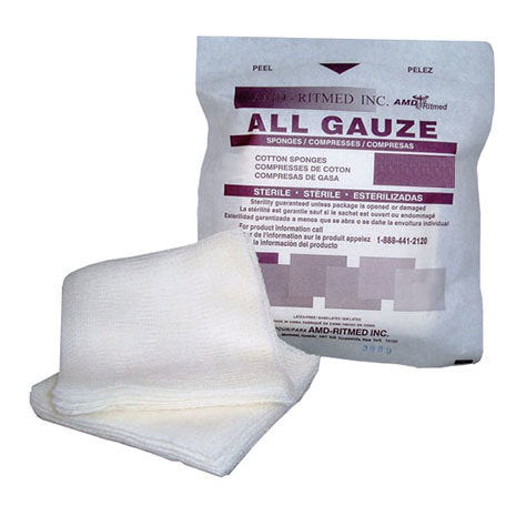AMD-Medicom AMD-Medicom A4412 Gauze Sponge 4" x 4" 12-Ply Sterile 1s 100/bx Supplies reLink Medical