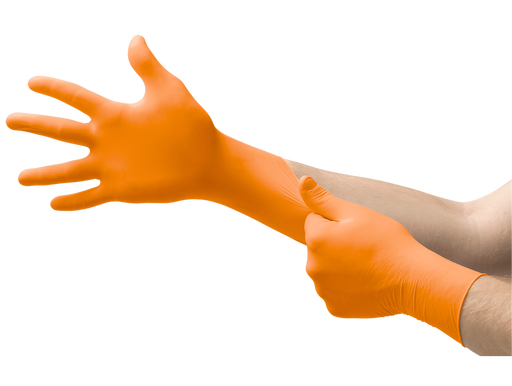 Ansell Ansell N481 Exam Gloves PF Orange Extended Cuff Small100/bx; Supplies reLink Medical