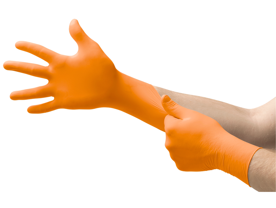 Ansell Ansell N481 Exam Gloves PF Orange Extended Cuff Small100/bx; Supplies reLink Medical