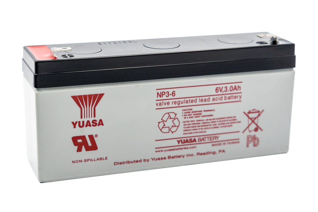 Yuasa 6 Volt 3.0Ah SLA Battery