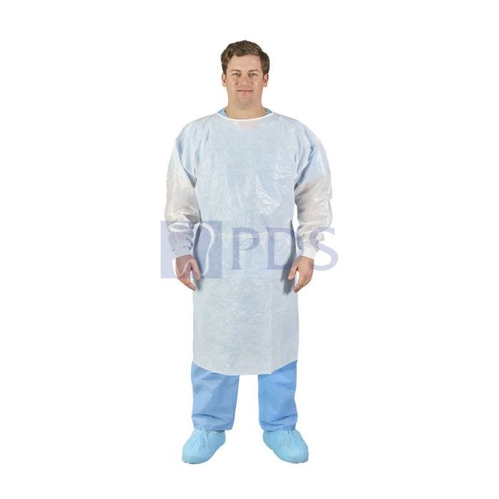 O&M Halyard O&M Halyard 47002 Gown Poly-Coated Fluid Resistant White X-Large Supplies reLink Medical