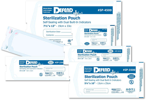 Mydent Mydent SP-0250 Self-Seal Sterilization Pouch 2.25" x 2.75" 200/bx Supplies reLink Medical