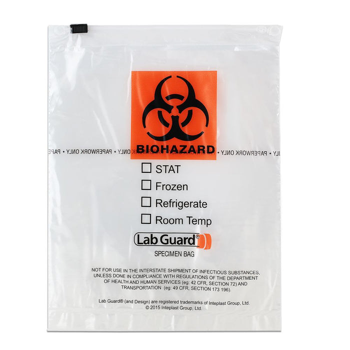 Medegen Medical Products LLC 4510 Transport Bag 7" x 9" Slide Zip