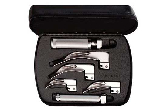 Hillrom Hillrom 69097 Standard English Macintosh Laryngoscope Set with Surgical Instruments reLink Medical
