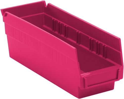 Quantum Medical Quantum Medical QSB101PK Shelf Bin 11 5/8" x 4 1/8" x 4" Pink Supplies reLink Medical