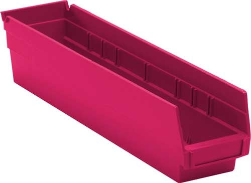 Quantum Medical Quantum Medical QSB103PK Shelf Bin 17 7/8" x 4 1/8" x 4" Pink Supplies reLink Medical