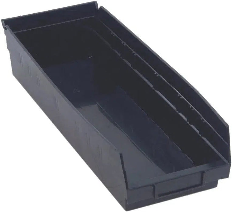 Quantum Medical Quantum Medical QSB104BK Shelf Bin 17 7/8" x 6 5/8" x 4" Black Supplies reLink Medical