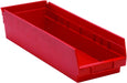 Quantum Medical Quantum Medical QSB104RD Shelf Bin 17 7/8" x 6 5/8" x 4" Red Supplies reLink Medical