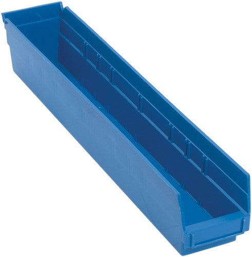 Quantum Medical Quantum Medical QSB105BL Shelf Bin 23 5/8" x 4 1/8" x 4" Blue Supplies reLink Medical