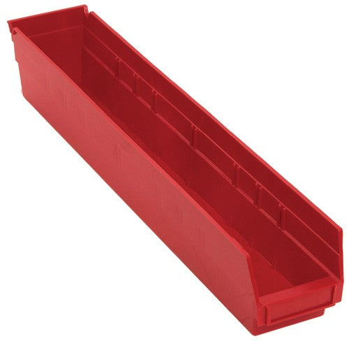 Quantum Medical Quantum Medical QSB105RD Shelf Bin 23 5/8" x 4 1/8" x 4" Red Supplies reLink Medical