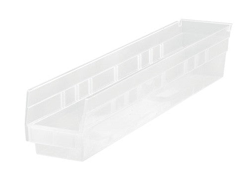Quantum Medical Quantum Medical QSB105CL Shelf Bin 23 5/8" x 4 1/8" x 4" Clear Supplies reLink Medical
