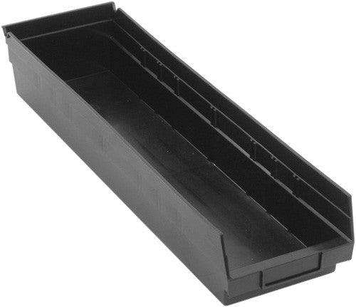 Quantum Medical Quantum Medical QSB106BK Shelf Bin 23 5/8" x 6 5/8" x 4" Black Supplies reLink Medical