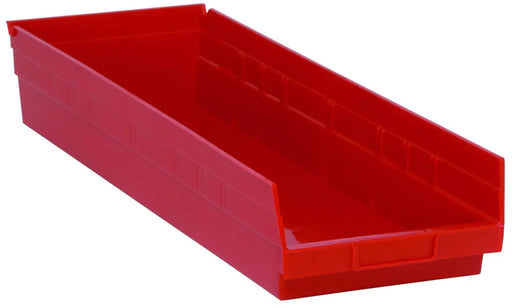 Quantum Medical Quantum Medical QSB114RD Shelf Bin 23 5/8" x 8 3/8" x 4" Red Supplies reLink Medical